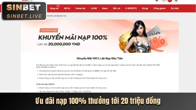 Ưu đãi hoàn trả và nạp lại tại 79yd